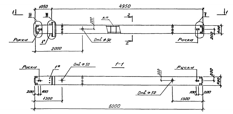 Колонна 1КСД 60-122 Серия 1.020.1-4