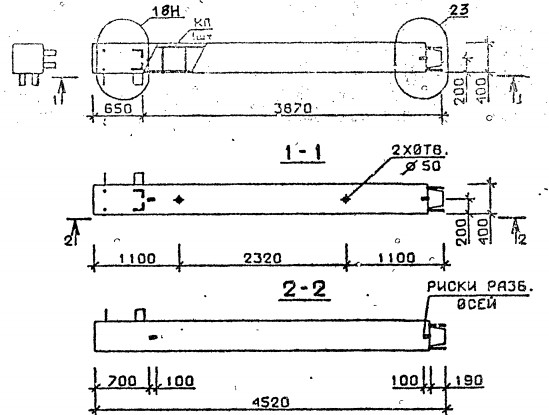 Колонна 5КВ 54.45-2-сн Серия 1.020.1-2с/89