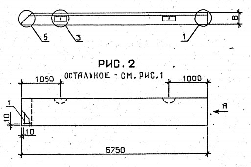 Панель 1ПС 57,5-6-3,0-8-Л-1 Серия 1.030.1-1